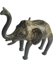 Sculpture bronze Dogon éléphant – art tribal africain ancien – Mali