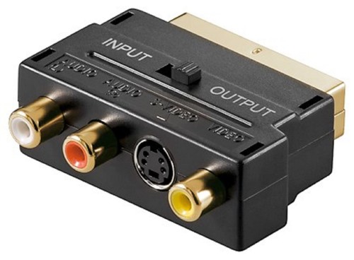 Adattatore scart vhs - scart, 3x