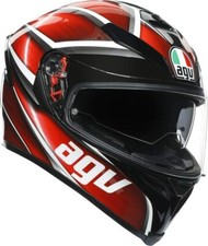 CASCO AGV INTEGRALE doppia visiera FIBRA K5 S Tempest ROSSO TAGLIA XXL
