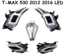 KIT FRECCE LED TMAX 530 2012 2013 2014 2015 2016 OMOLOGATE VETRO TRASPARENTE