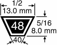 Cinghia movimento lame MAORI per trattorino rasaerba MP 1698