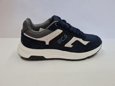 4US Sneakers Uomo in Pelle Scamosciata e Tessile By Cesare Paciotti - BLU/GRI (B