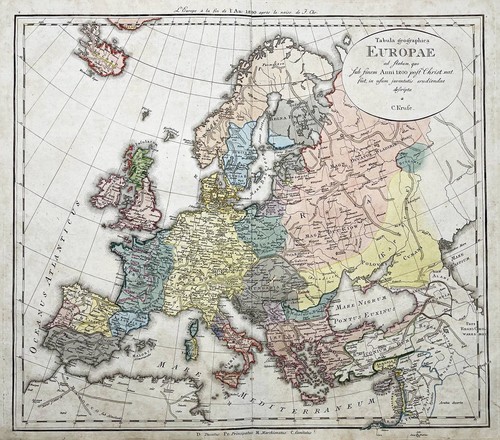 Mappa dell europa continentale - mappa, dell'europa