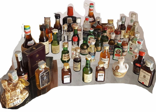 Bottiglie liquore alcool - bottiglie,