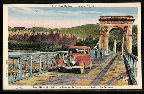 Cpa les mées pont - le,