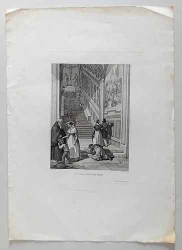 Antica incisione 800 barocci - incisione,