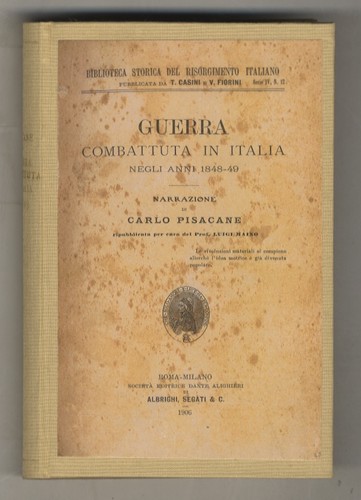 Guerra combattuta italia - combattuta,