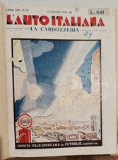 Riviste L' AUTO ITALIANA Carrozzeria 1932 rilegate