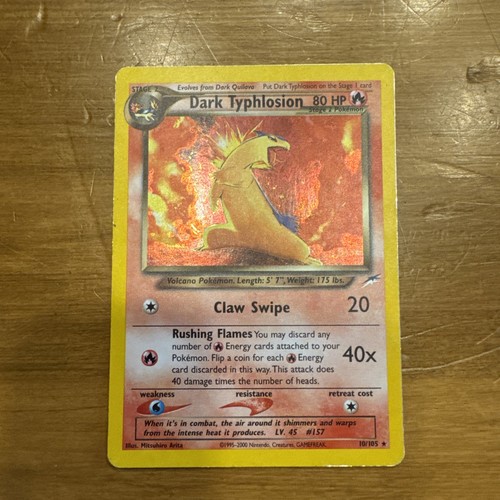 Dark typhlosion 105 - dark, neo