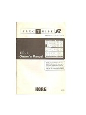 Korg Er-1 Owner'S Manual