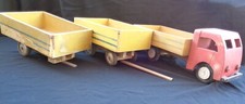 TRUCK CAMION LEGNO SARZI 3 PARTI VINTAGE WOOD CAR NO VENTURA ZAX ALPIA GIOCATTOL