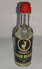 Mignon GRAPPA CERVO BIANCO distilleria SIS Asti Sigillata con tappo in plastica