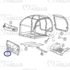 Parafiamma scudo anteriore Aixam A721 741 751 Scouty Crossline