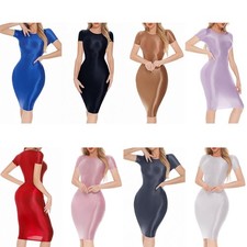 Abito donna aderente lucido