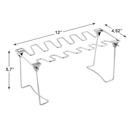 Chicken wing rack fessure - 14,