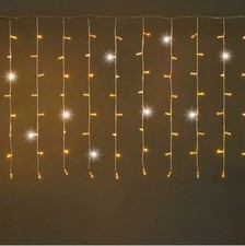 Tenda Luminosa luci natalizie  128 maxi LED da esterno 3mt x 0,80 prolungabile