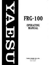 YAESU FRG-100 INSTRUCTION