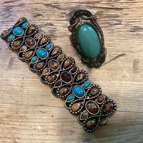 Bracciale anello stile santa - e,