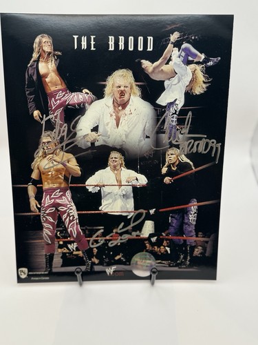 Wwf triple signed 8x10 the - signed,
