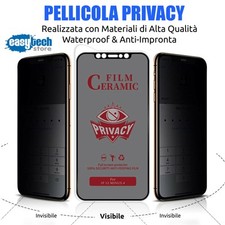 Pellicola Privacy CERAMIC OPACA Vetro iPhone 16 16 PRO 16 Pro MAX