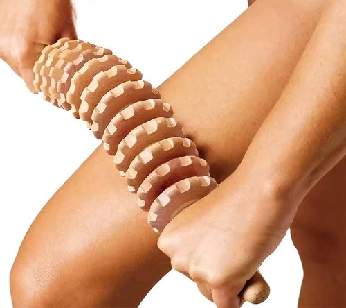 Rullo massaggiatore legno - rullo,