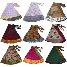 Gonne vintage in seta Sari