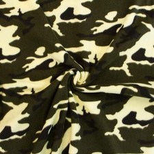 Tessuto Pile al metro Mimetico