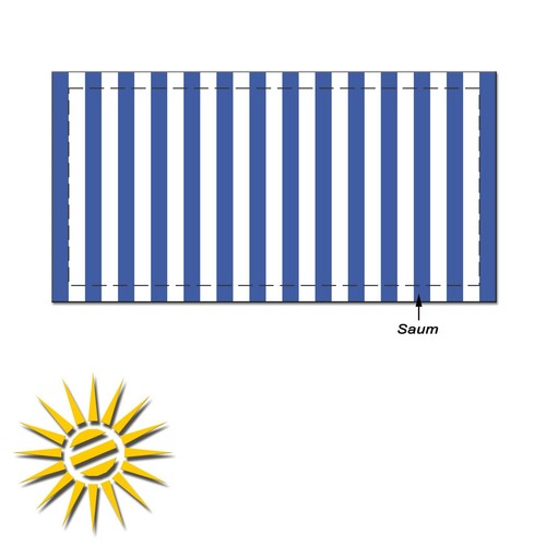 Tenda sole blu bianca - tenda,