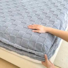 Coprimaterasso Velluto Latte Proteggi Elastico Fitte Lenzuolo Copriletto Ispessimento