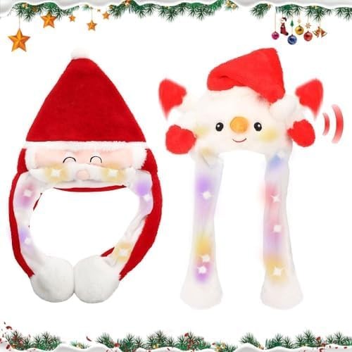Set cappelli natalizi led - cappelli,