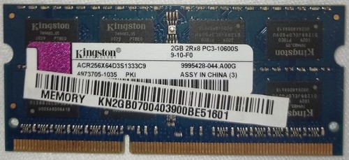 Ram sodimm kingston 2gb - sodimm,