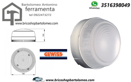 Plafoniera tonda gewiss - tonda,