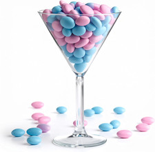 Coppa Porta Confetti Trasparente, Calice Martini per Confettata Cerimonia Decora