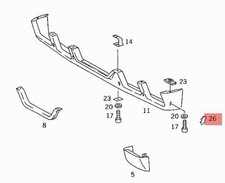 MERCEDES TRUCK LKW SK SPINA TAPPO PARAURTI ANTERIORE OEM A6419971886 7126
