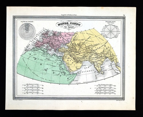 1850 vuillemin map ancient - 1850,