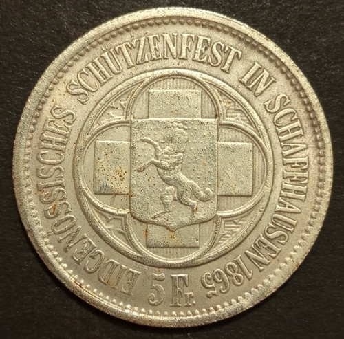 Svizzera franchi 1865 - svizzera, 5