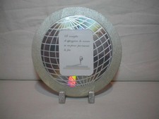 Cornice artigianale "Silver Globe"  adatta per foto 7 x9 cm