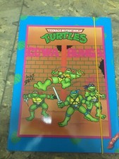 TARTARUGHE NINJA- TURTLES NINJA-CARTELLINA CON ELASTICO Grande-PIGNA 90s