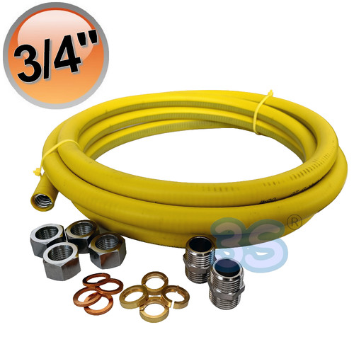 Tubo gas acciaio inox - acciaio,