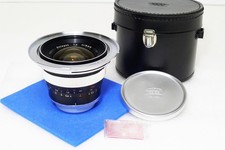 Obiettivo grandangolare Contarex Zeiss 18mm f4 Distagon MF con custodia/schermo/cappuccio/tappi come nuovo