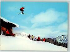 10398580 - 8162 Schliersee Spitzing Skispringer Winter Huettenstempel