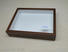scatola entomologica legno MARRONE 23X30 plastazote entomologia cassetta insetti