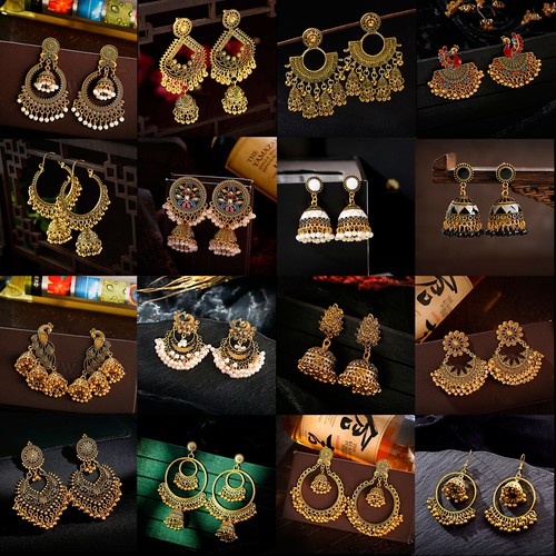 Orecchini stile indiano jhumka - stile,