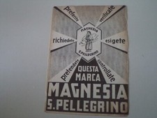 advertising Pubblicità 1934 MAGNESIA S. SAN PELLEGRINO