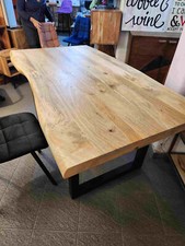 Tavolo design vintage industriale shabby chic ferro legno loft