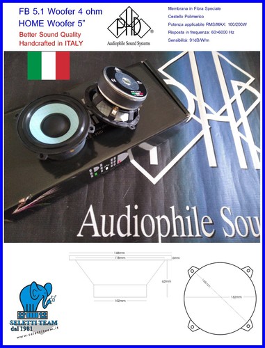 Phd speakers 1 woofer - fb,