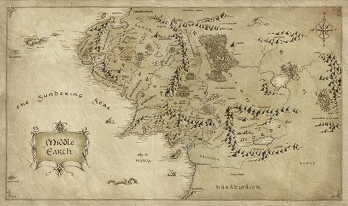 Poster mappa signore degli - il,