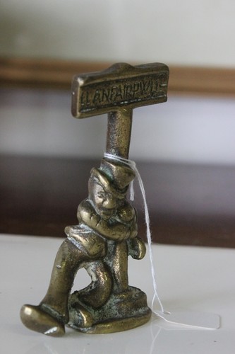 Vecchio fermacarte ottone - vecchio,