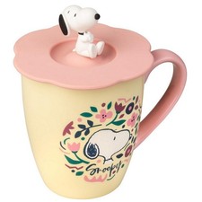 Tasse mug avec figurine Erik Peanuts, Snoopy (Fleurs)