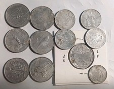 LOTTO 12 MONETE VATICANO 10, 5 E 1 LIRE VARI ANNI